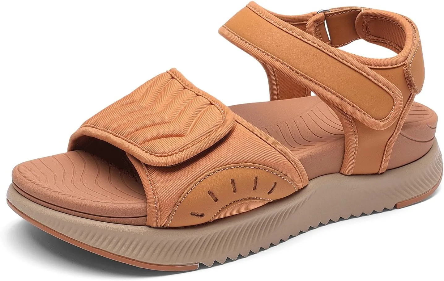 DREAM PAIRS Walking Sandals Women Arch Support Platform Sandals Comfortable Open Toe Hiking Summer Shoes Lightweight Outdoor Athletic Sport Water Sandals
