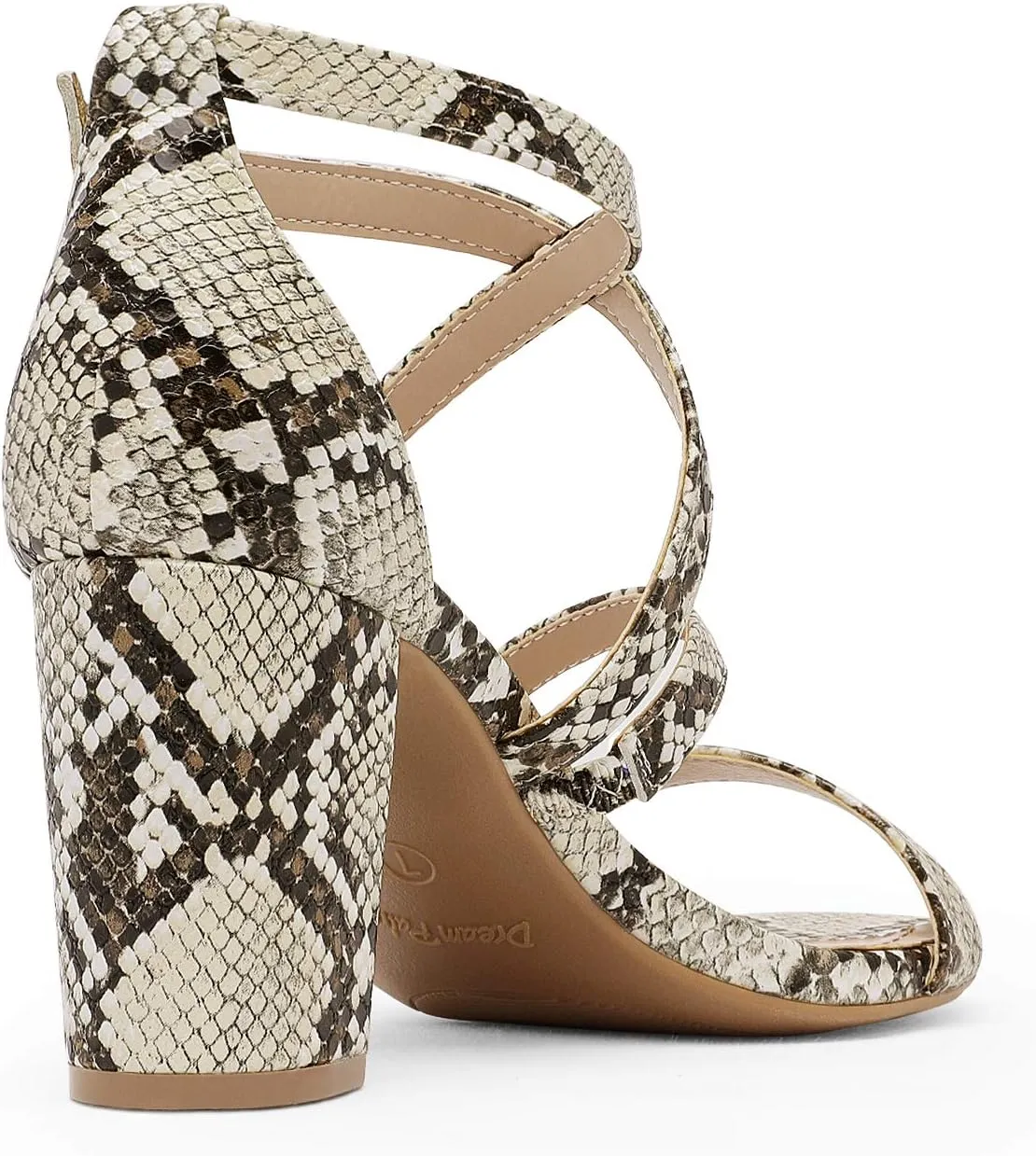 DREAM PAIRS Women’s Ankle Strap Dress Pump Low Chunky Heel Sandals