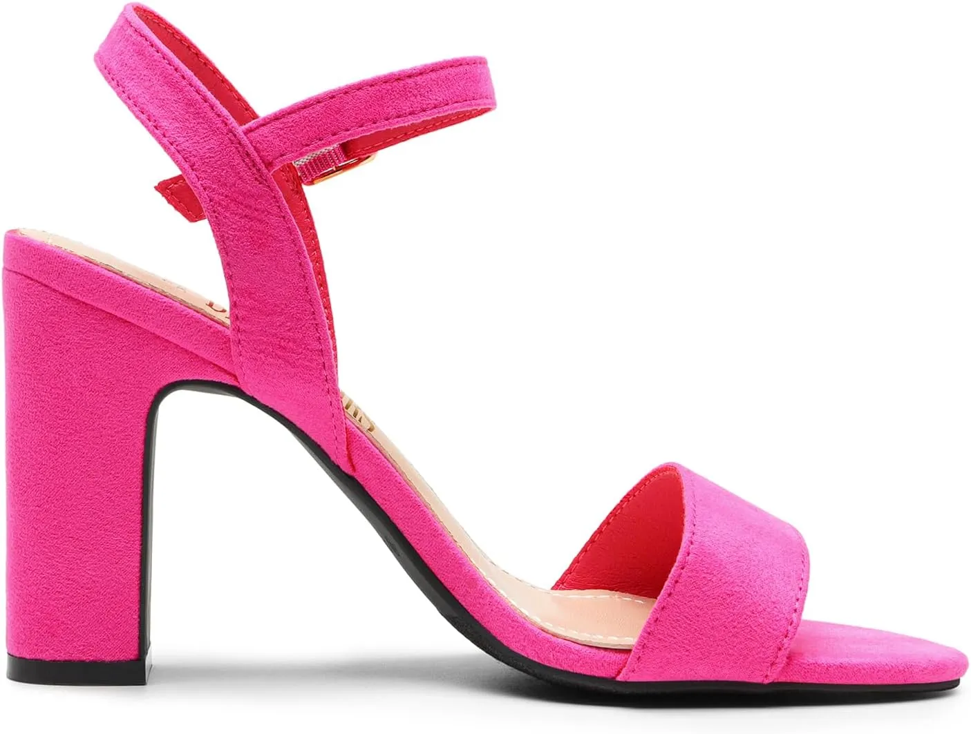 DREAM PAIRS Women's Chunky Heels Open Toe Ankle Strap High Block Comfy Dress Heel Sandals Pumps Shoes