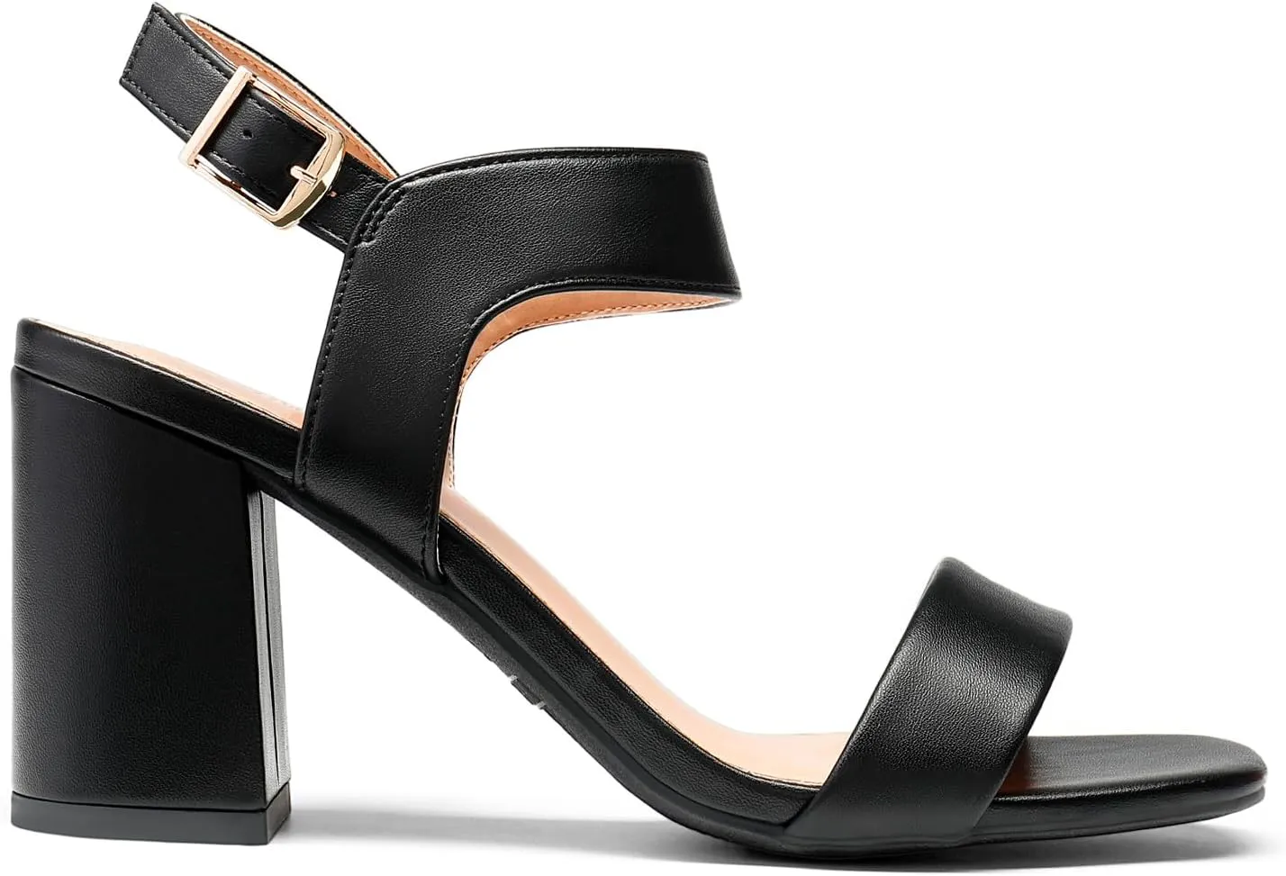 DREAM PAIRS Women's High Chunky Heels Square Toe Block Ankle Strap Dress Comfort Sandals
