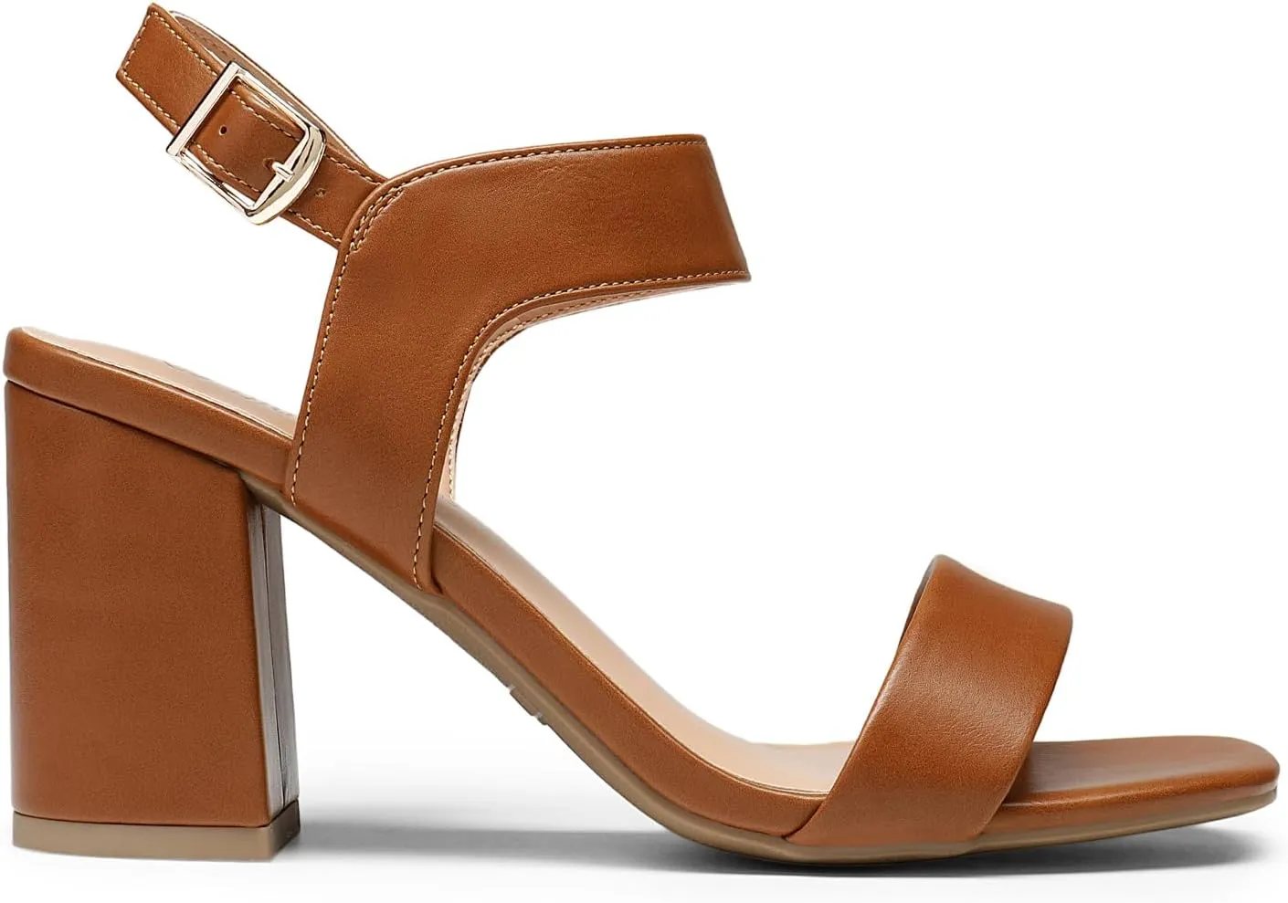 DREAM PAIRS Women's High Chunky Heels Square Toe Block Ankle Strap Dress Comfort Sandals