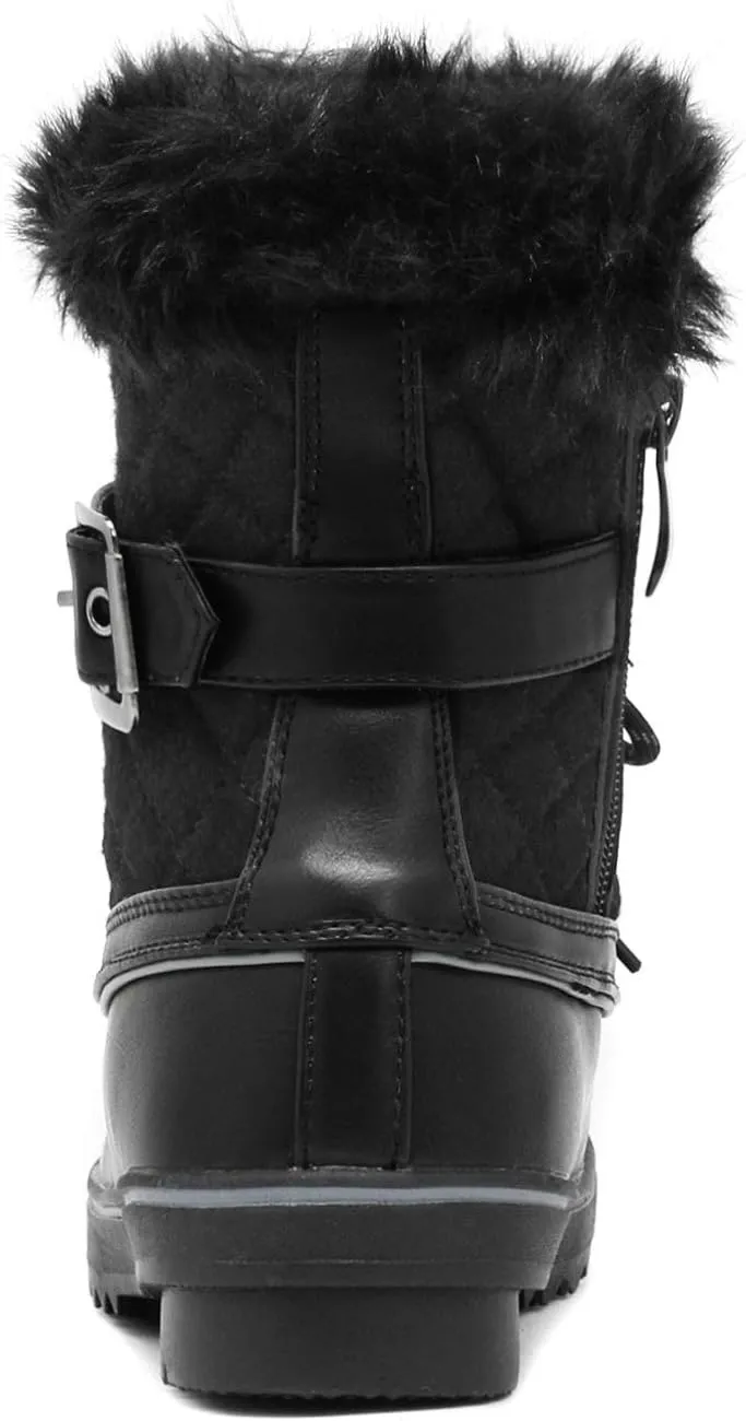 DREAM PAIRS Women's Mid Calf WaterProof Winter Snow Boots