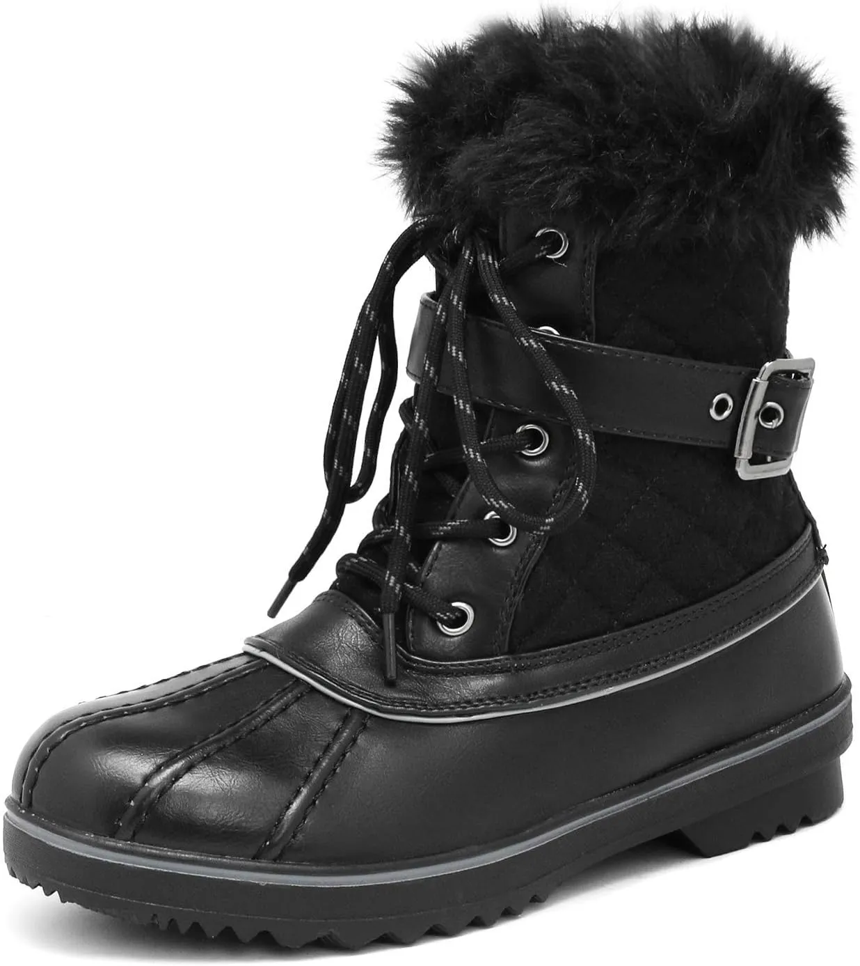 DREAM PAIRS Women's Mid Calf WaterProof Winter Snow Boots