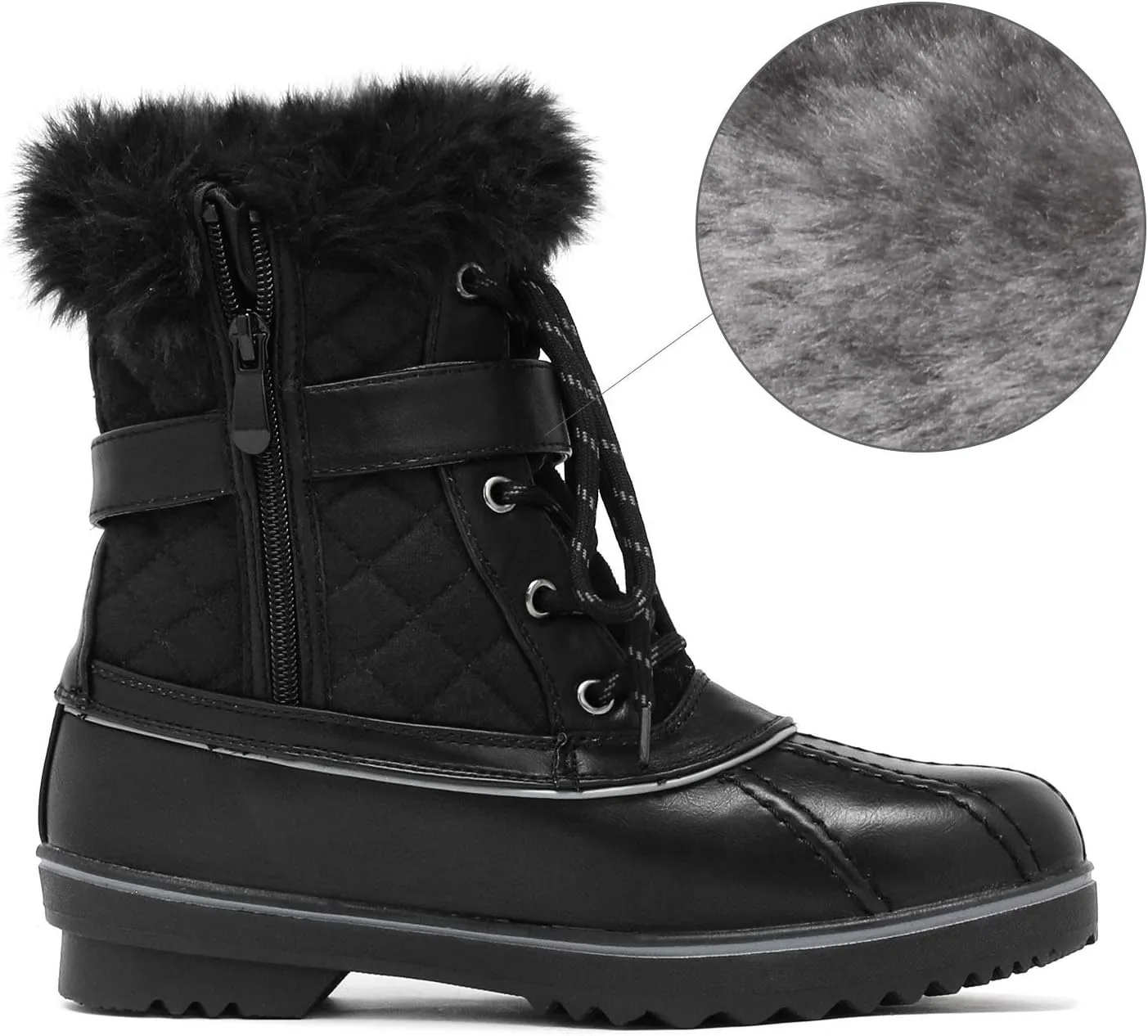 DREAM PAIRS Women's Mid Calf WaterProof Winter Snow Boots