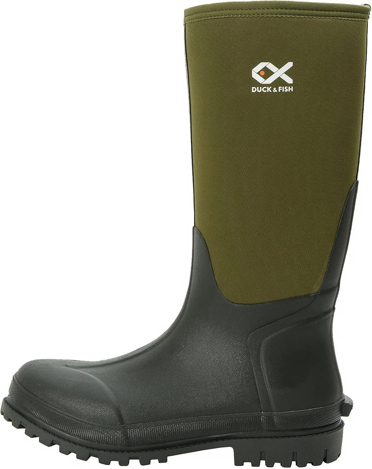 Duck and Fish Men 16 inches Fishing Hunting Neoprene Rubber Molded Outsole Knee Boot