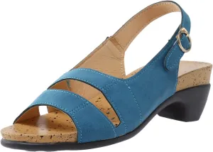 Eduavar Sandals for Women Dressy, Orthopedic Sandals for Women Open Toe Sandals Casual Heel Sandals with Ankle Strap