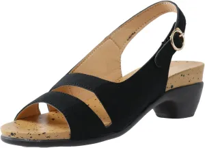 Eduavar Sandals for Women Dressy, Orthopedic Sandals for Women Open Toe Sandals Casual Heel Sandals with Ankle Strap
