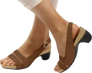 Eduavar Sandals Women Dressy Summer, Womens Sandals Wedge Sandals Ultra-Comfy Breathable Sandals Orthotic Sandals Women