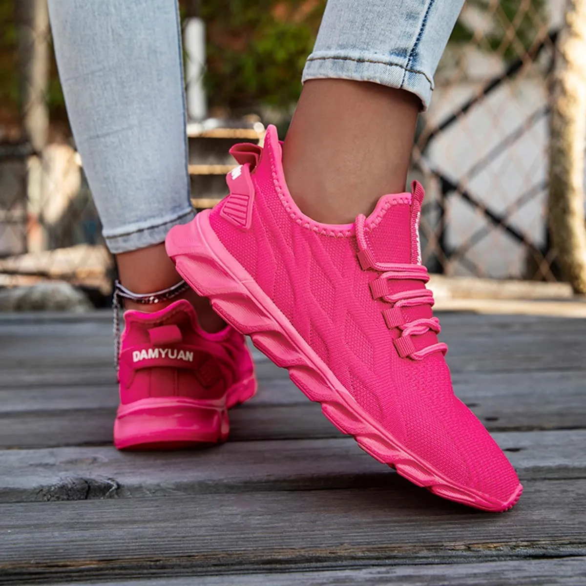 EGMPDA Womens Walking Shoes Slip On Tennis Athletic Runnings Sneakers Casual Fashion Lightweight for Work Travel Gym Sports