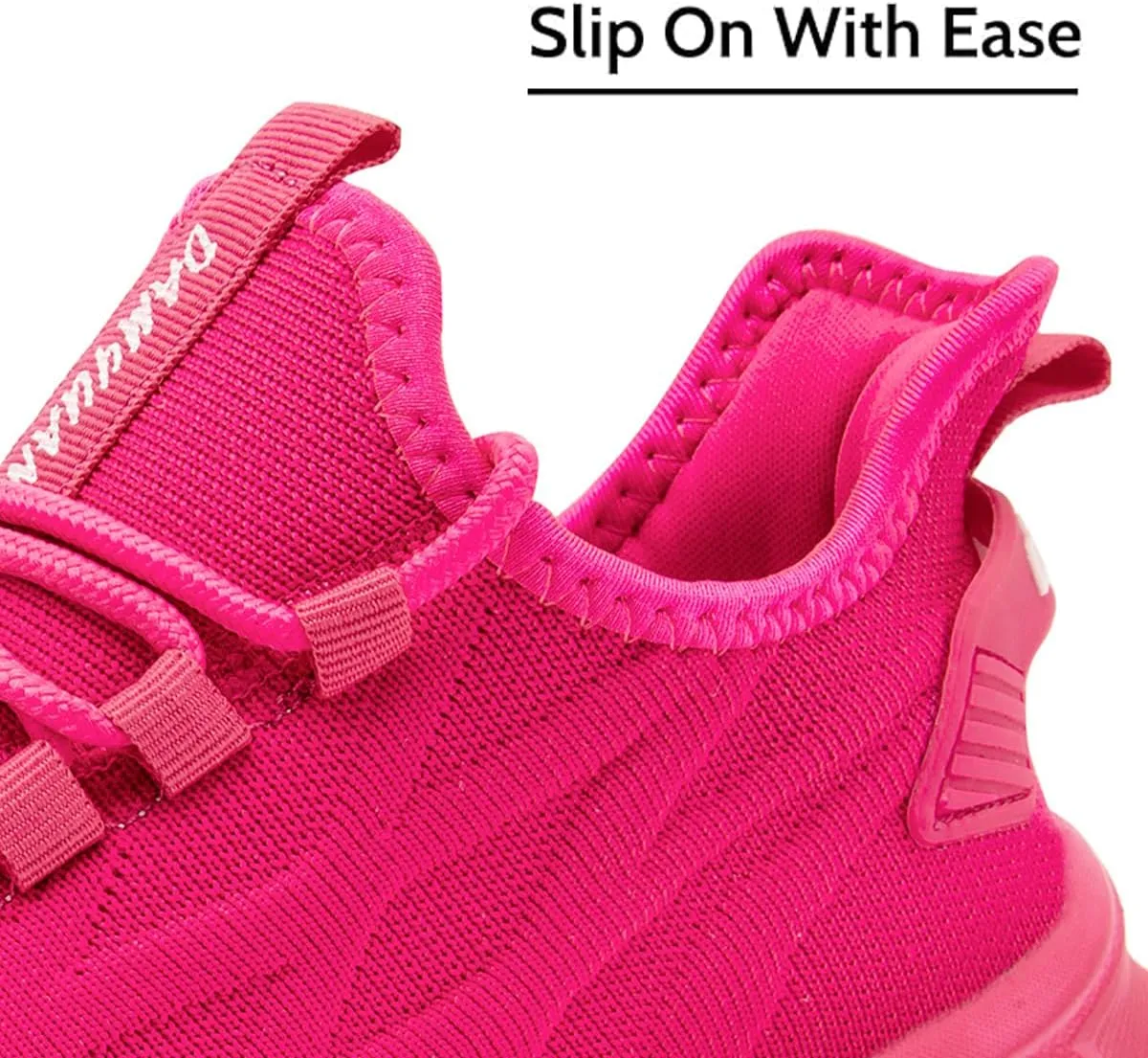 EGMPDA Womens Walking Shoes Slip On Tennis Athletic Runnings Sneakers Casual Fashion Lightweight for Work Travel Gym Sports