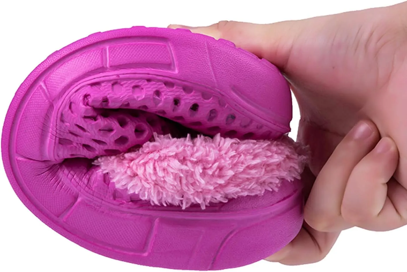 Eliogn Women's and Men's Winter Warm Slippers with Fleece Lining Breathable Clogs Garden Mules for Adults Unisex Home Slippers
