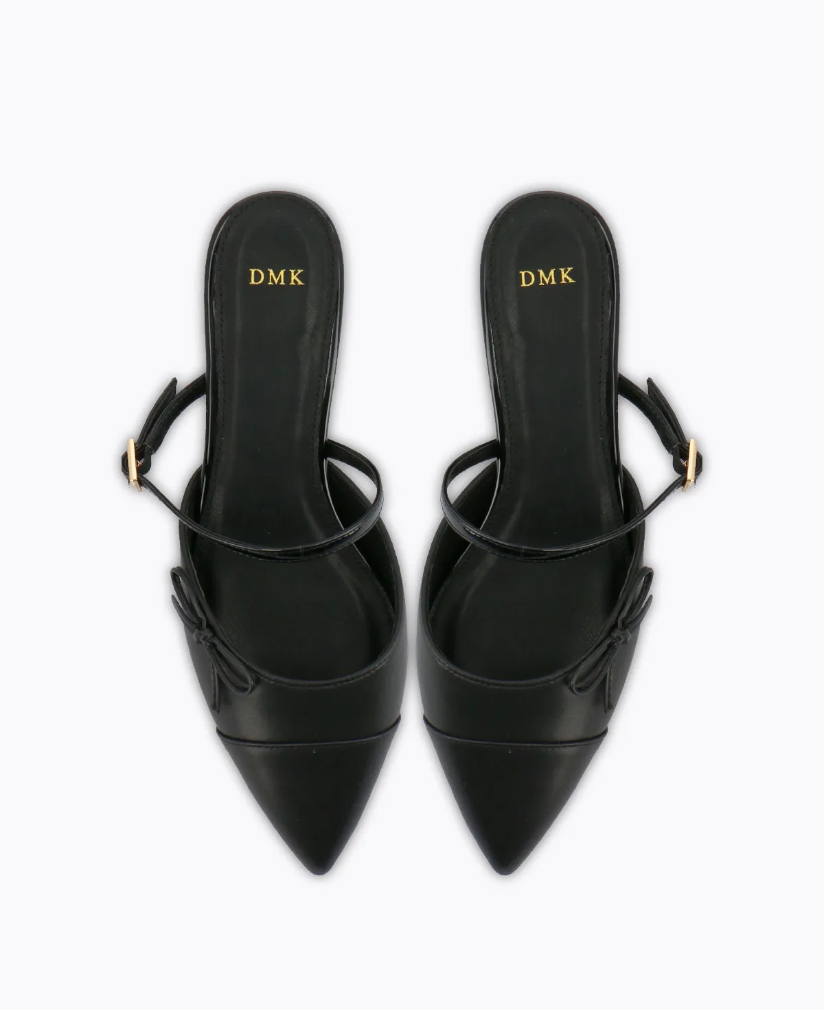 Esther Bow Heel Pumps - Black