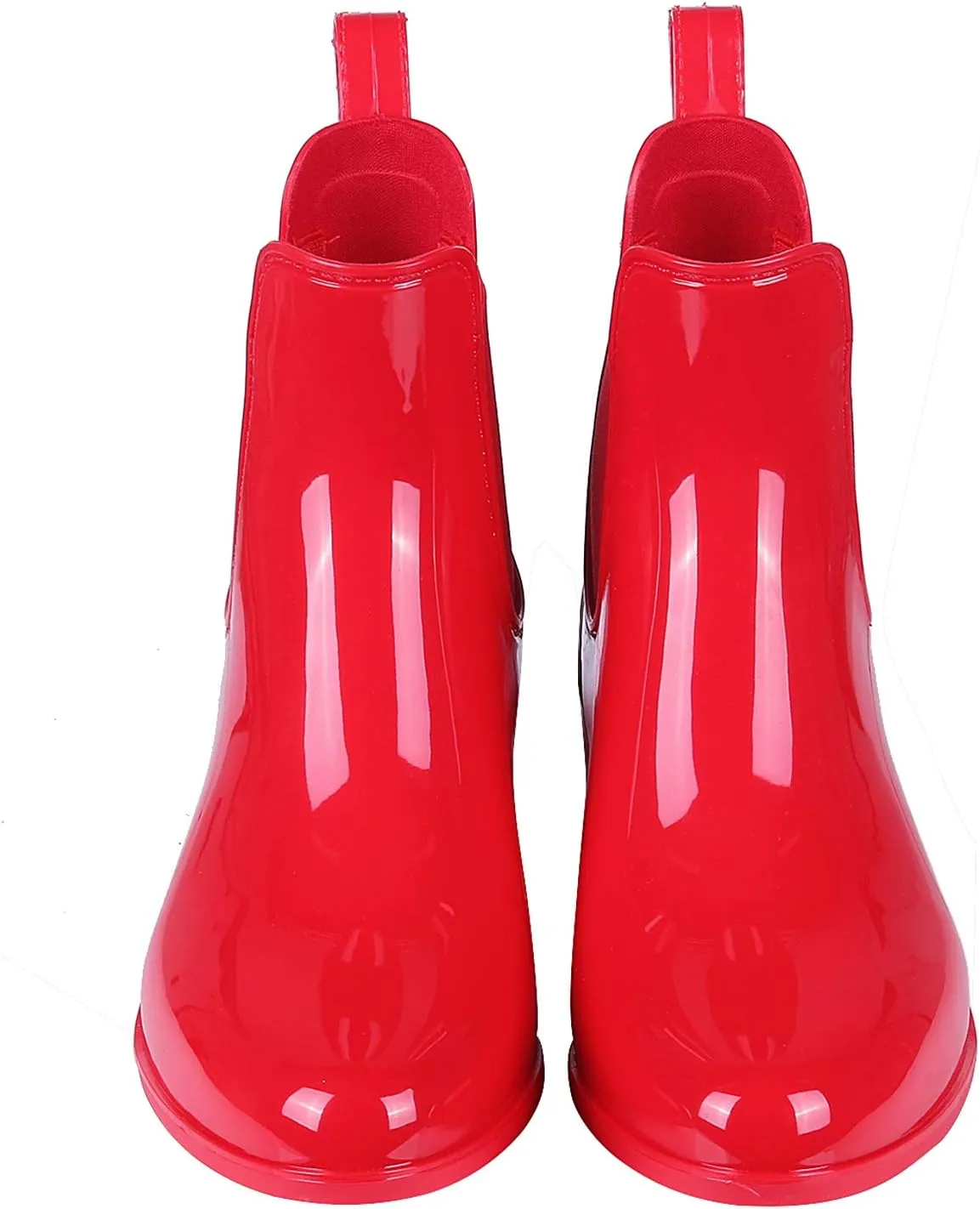 Evshine Women's Short Ankle Rain Boots Lightweight Chelsea Rain Boots Rubber Waterproof Booties