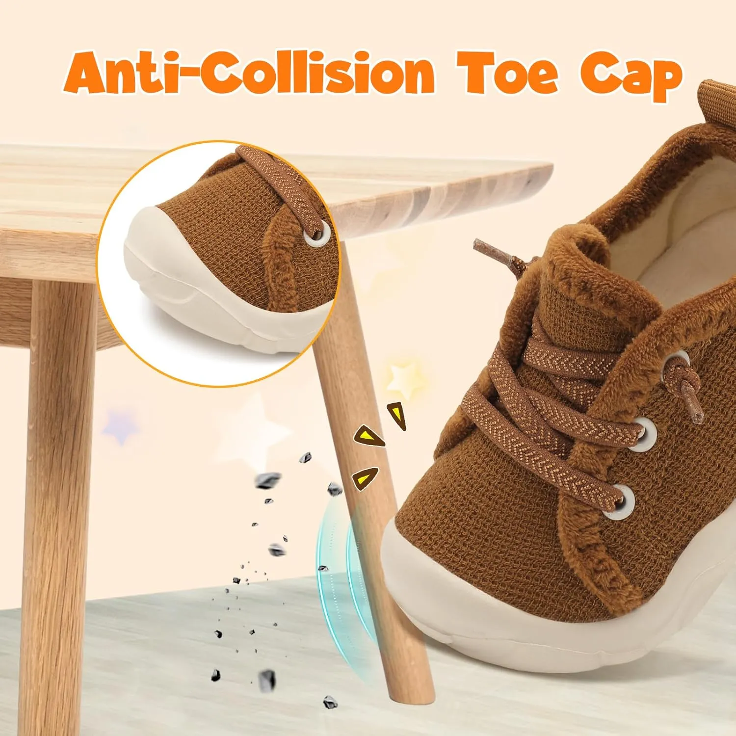 FEETCITY Wide Boys & Girls Winter Shoes - Barefoot & Walking Shoes, Slip On, Tennis Design