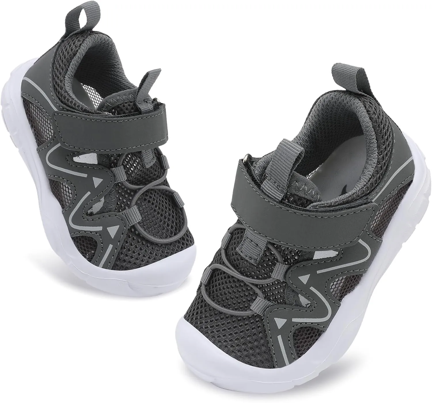 FEETCITY Wide Toddler Shoes Slip on Sneakers Boys Girls Toddler Tennis Shoes Sports Shoes Walking Shoes