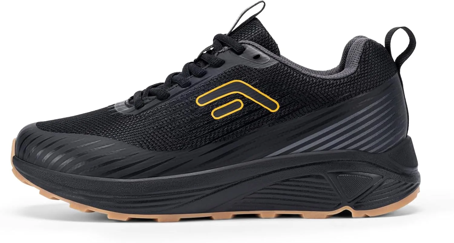 FitVille Extra Wide Walking Shoes for Men Orthopedic Trail Running Shoes Sneakers for Plantar Fasciitis Foot Pain Relief