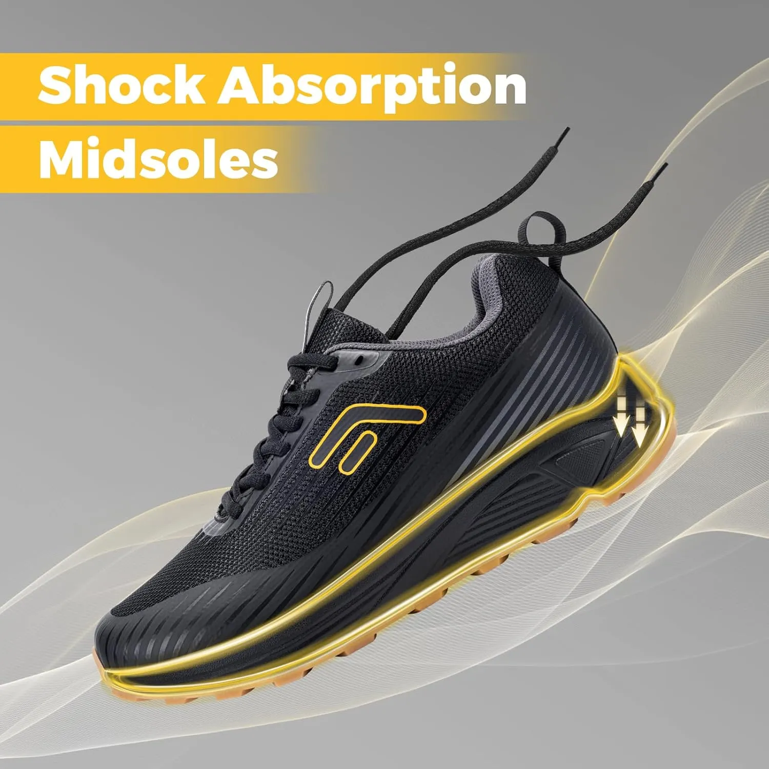 FitVille Extra Wide Walking Shoes for Men Orthopedic Trail Running Shoes Sneakers for Plantar Fasciitis Foot Pain Relief