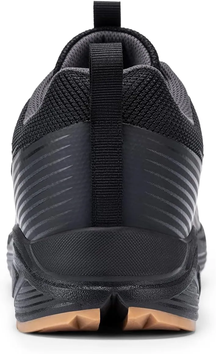 FitVille Extra Wide Walking Shoes for Men Orthopedic Trail Running Shoes Sneakers for Plantar Fasciitis Foot Pain Relief