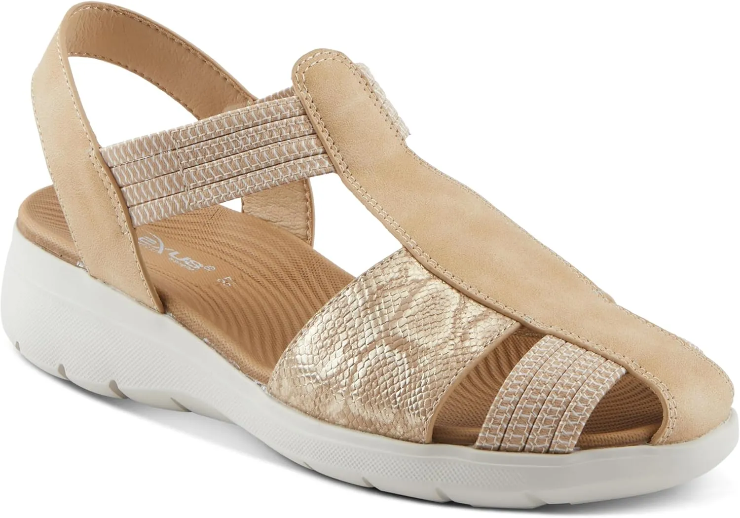 Flexus Women's DAMARI Ankle Strap Fisherman Sandals – Breathable Design, Arch Support, and Shock-Absorbent Outsole