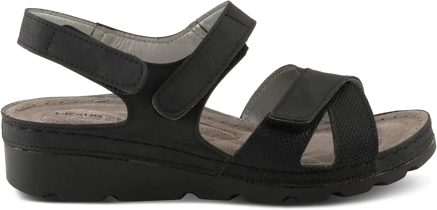 Flexus Women's ORWELL Ankle Strap Sandals – Adjustable Multi-Strap Design, Anatomic Footbed, Arch Support, Made in Turkey
