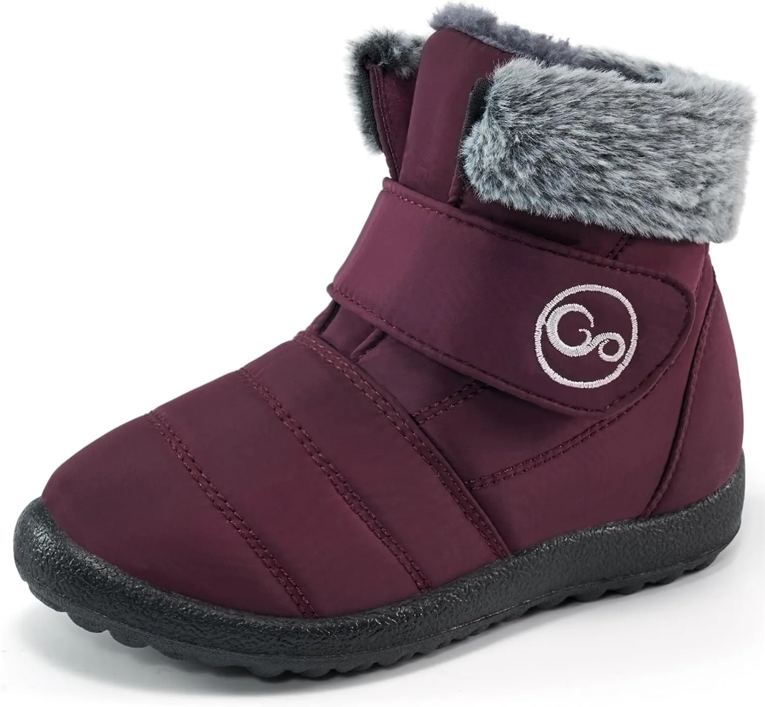 FUDYNMALC Girls Boys Winter Snow Boots - Comfortable Warm Toddler Winter Shoes Waterproof Lightweight Kids Ankle Booties Outdoor Walking