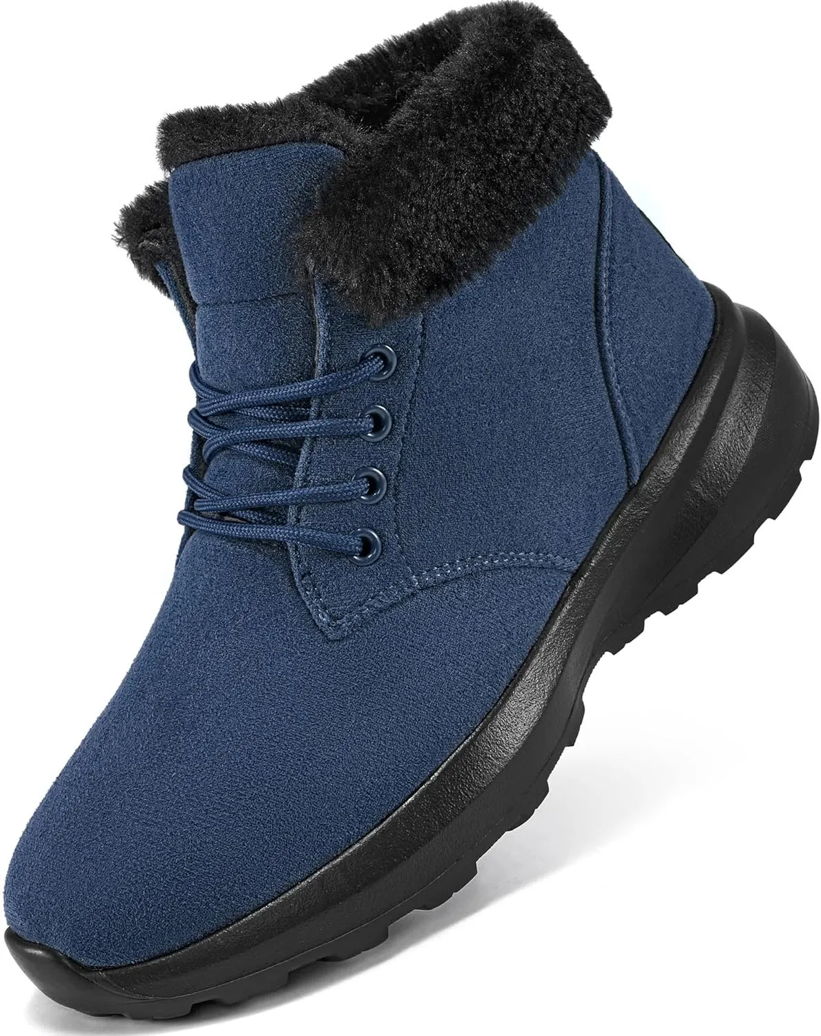 FUDYNMALC Womens Winter Snow Boots: Comfortable Warm Fur Lined Ankle Booties Lightweight Non Slip Walking Shoes Outdoor