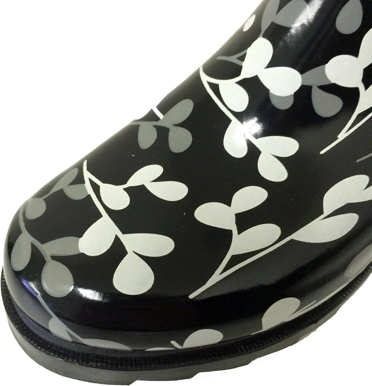G4U Women's Rain Boots Multiple Styles Color Mid Calf Wellies Buckle Fashion Rubber Knee High Snow Shoes