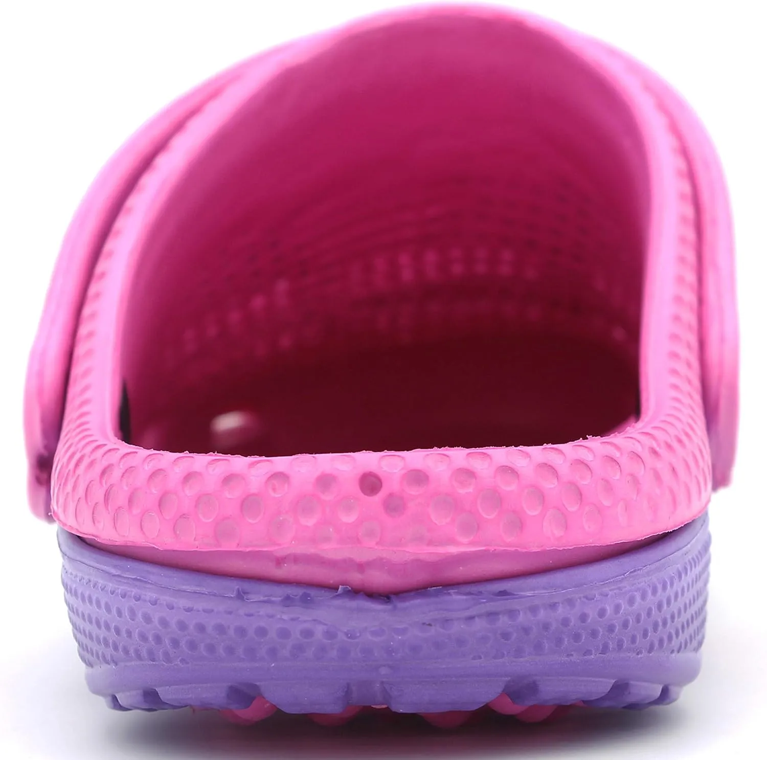 Garden Clogs Women Shoes Mules Rubber Slipper Two-Tone Slip-On Massage Insole