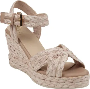 G.C. Shoes Women's Maya Cross Strap comfortable Wedge Sandals