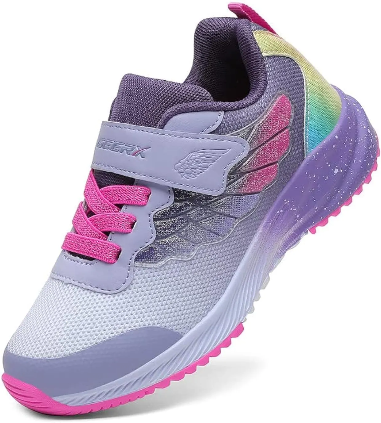 GEERX Joy Kids Sneakers Girls Toddler Little Kid Athletic Lightweight Running Training Tennis Shoes