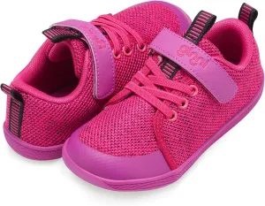 GINNI Little Big Kids Wide Barefoot Shoes Boys Girls Walking Shoes Minimalist Sneakers Lightweight Breathable Girls Wide Toe Box Shoes Zero Drop Sole Naturally Splay Kids Barefoot Running Shoes