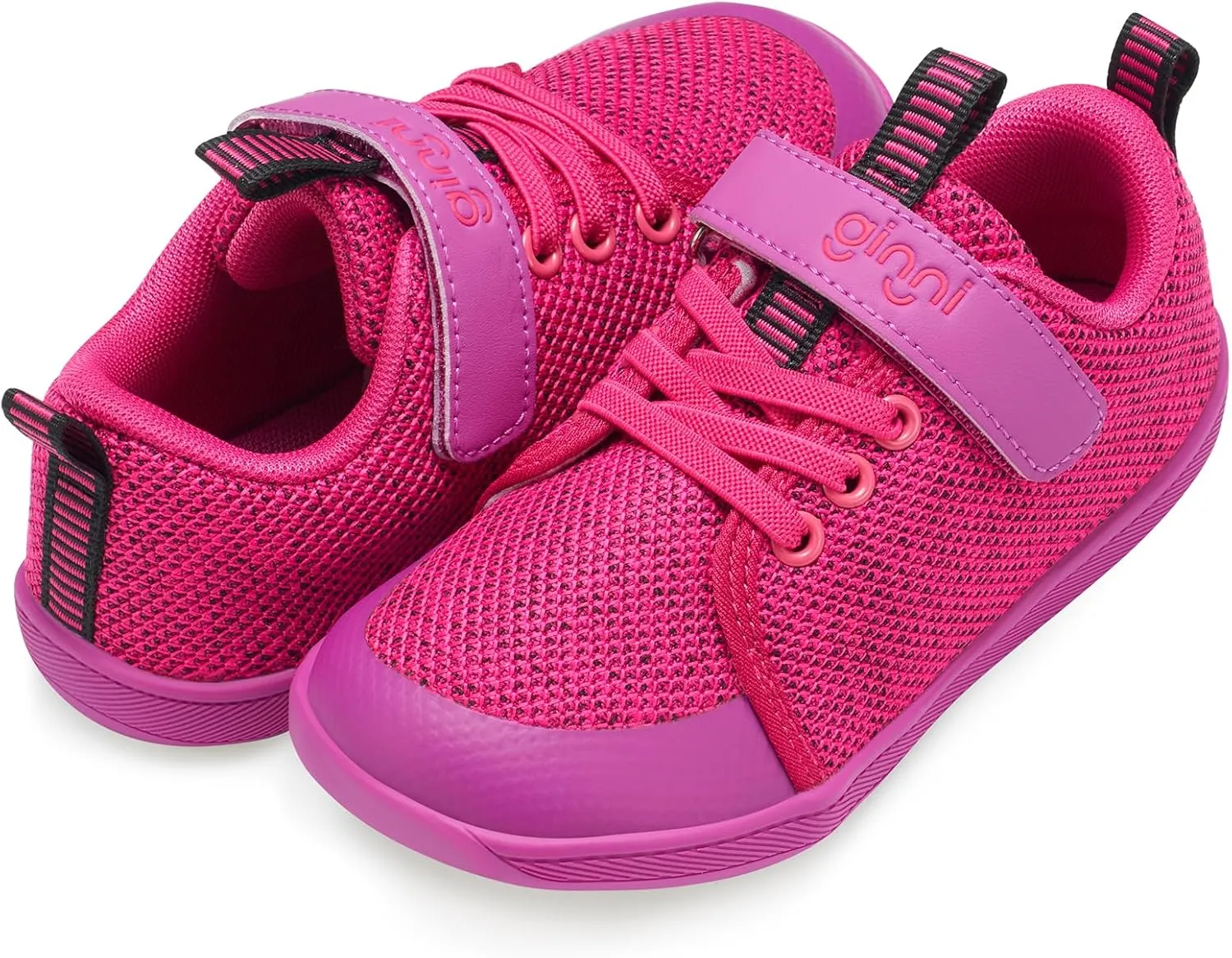 GINNI Little Big Kids Wide Barefoot Shoes Boys Girls Walking Shoes Minimalist Sneakers Lightweight Breathable Girls Wide Toe Box Shoes Zero Drop Sole Naturally Splay Kids Barefoot Running Shoes