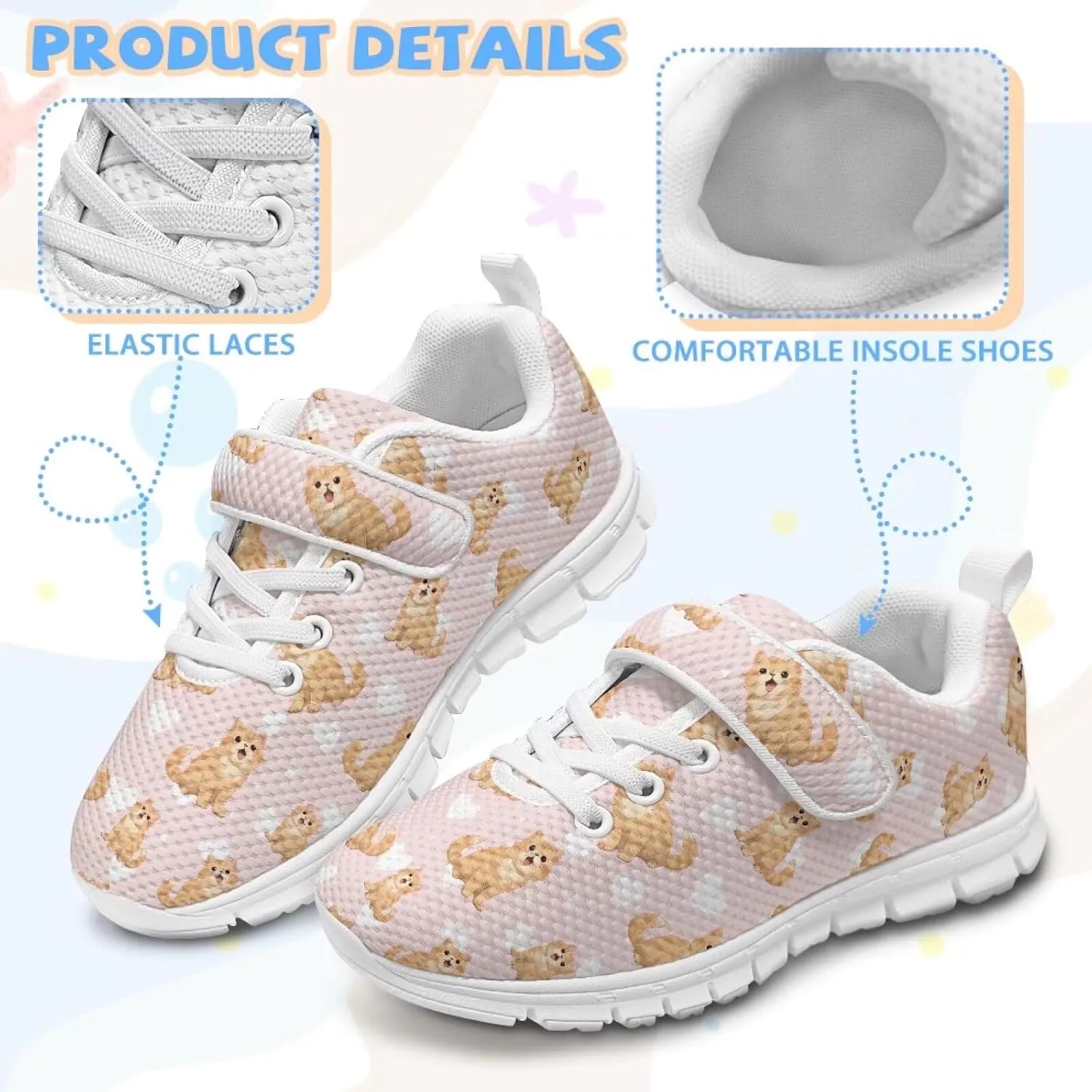 Girls Running Shoes Boys Athletic Trainers for Kids Toddler Teen