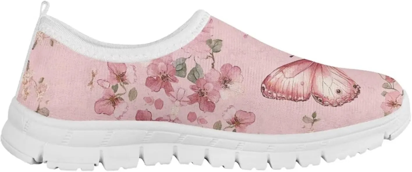 Girls Slip On Sneakers Comfort Kids Athletic Shoes for Active Outdoor