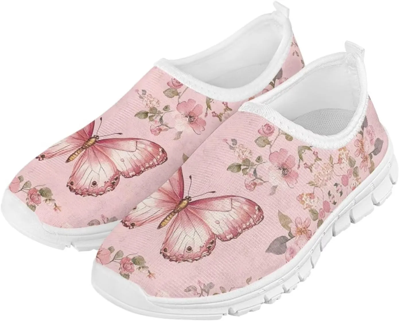 Girls Slip On Sneakers Comfort Kids Athletic Shoes for Active Outdoor