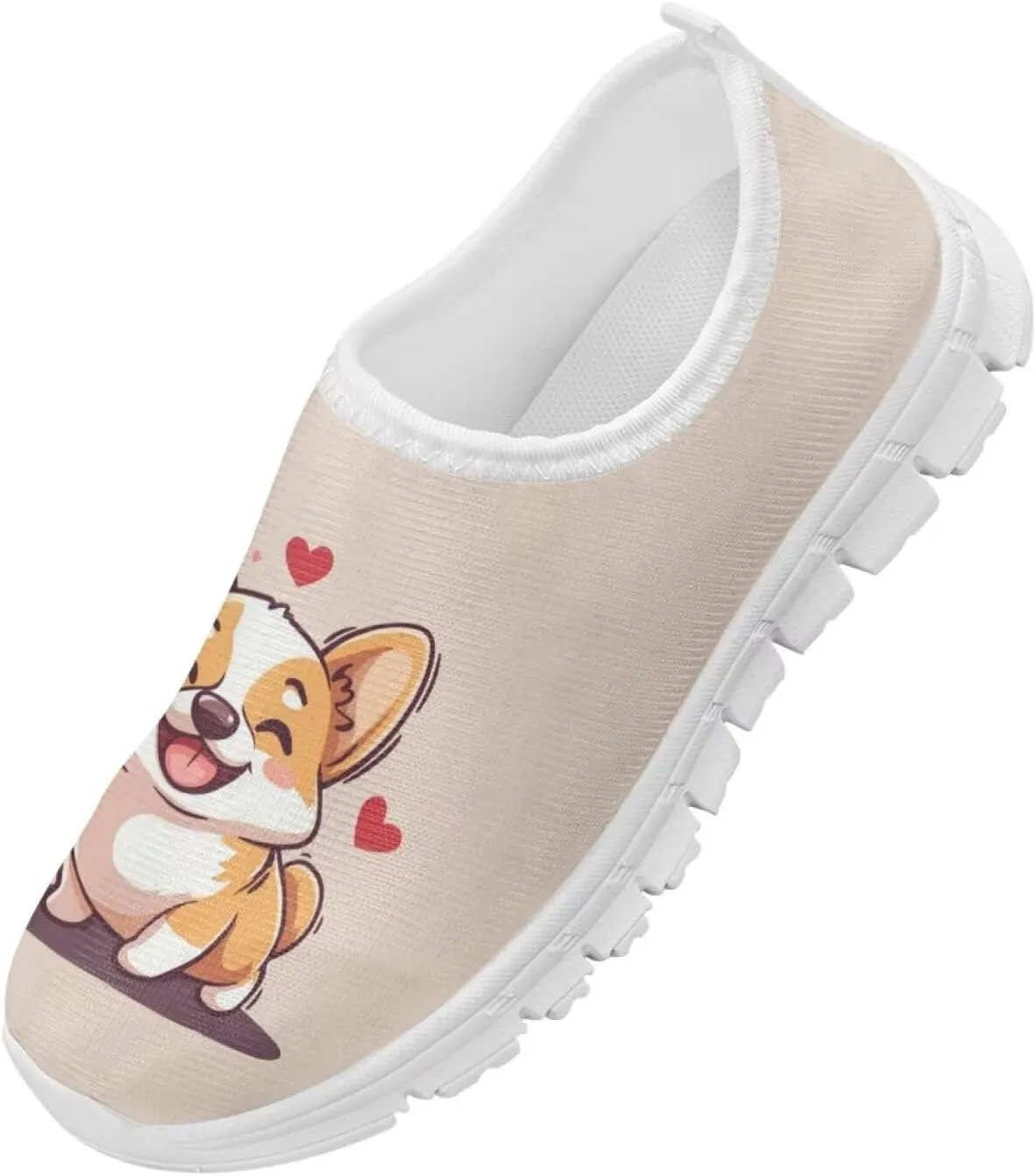 Girls Tennis Shoes Cute Shoes for Girls Slip On Sneakers Active Mesh Shoes