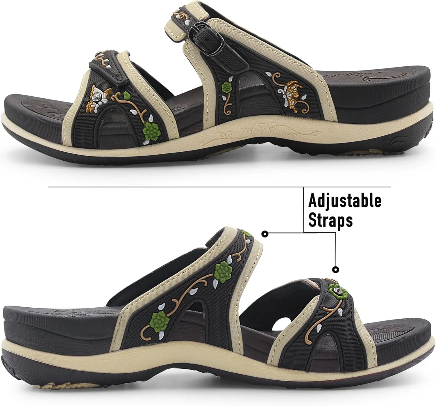 Gold Pigeon Shoes SIGNATURE Comfort Walking Ergonomic Slides Sandals for Women