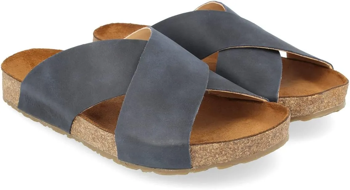 HAFLINGER 819412-0-5 Bio Mio Men's Leather Mules Clogs