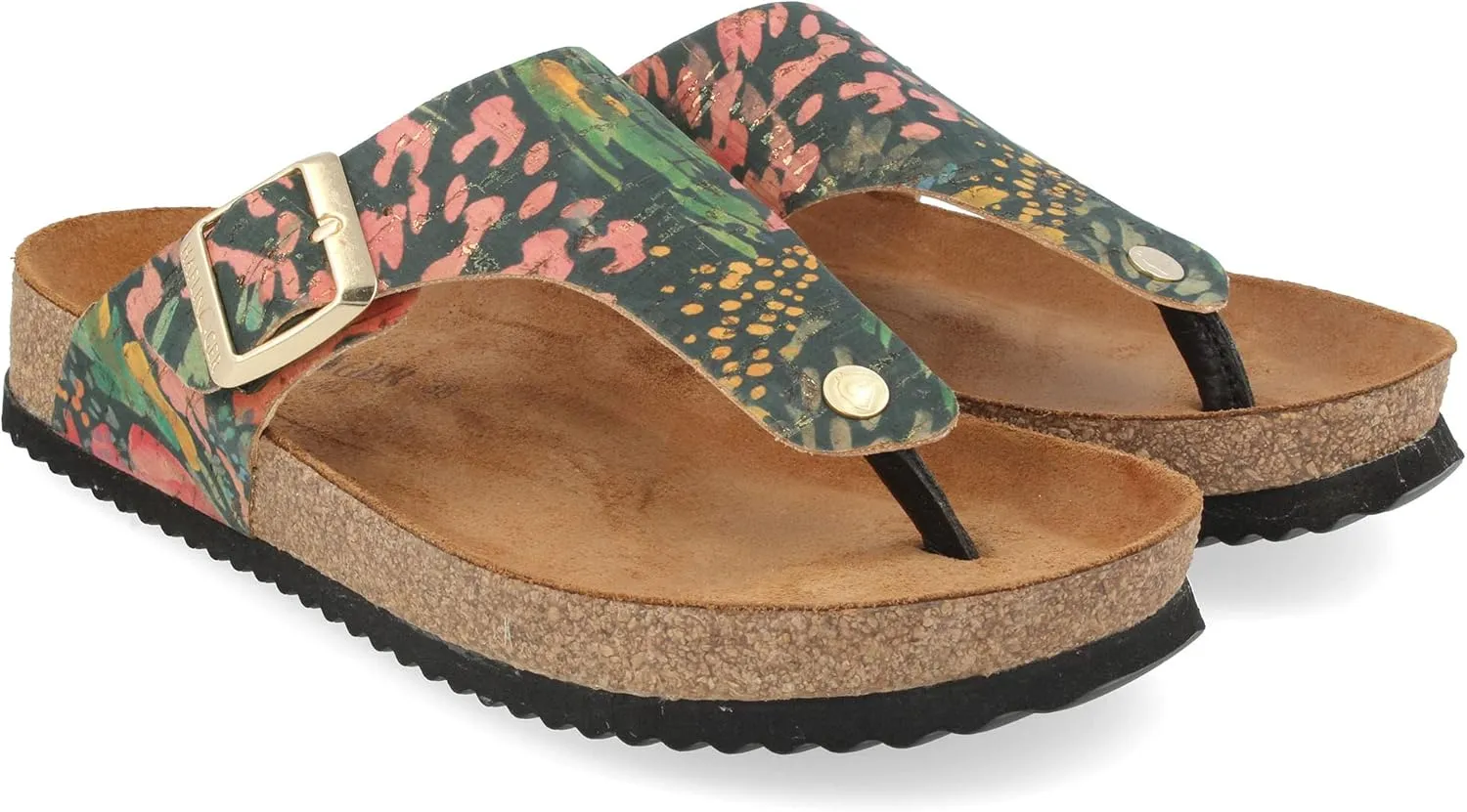 HAFLINGER Bio Conny mules toe separator unisex leather