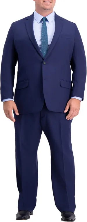Haggar Men's The Active Series Stretch Classic Fit Suit Separate Pant Regular and Big & Tall Sizes