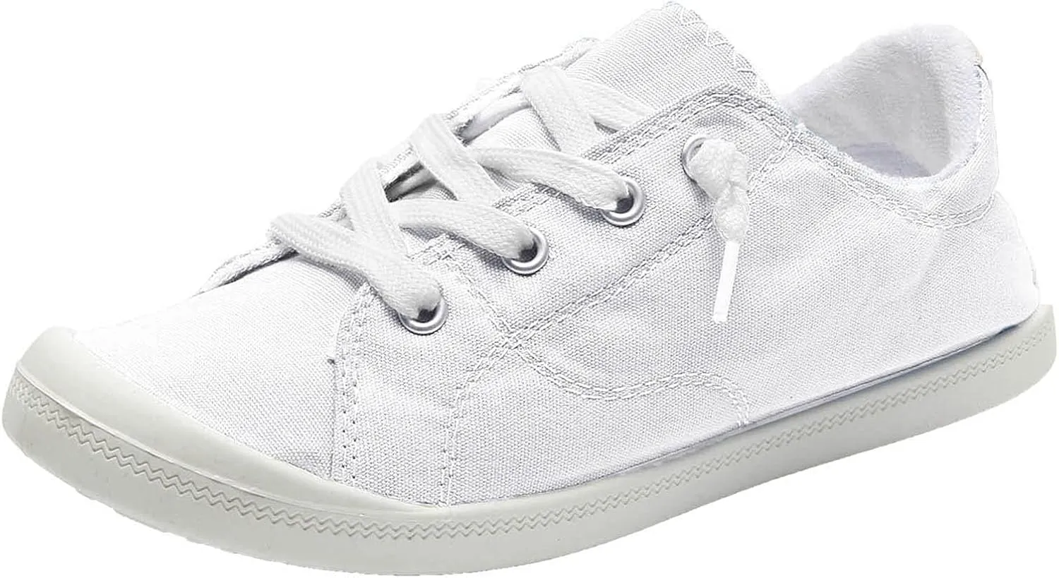 Hbeylia Canvas Shoes For Women Fashion Casual Plaid Lace Up Low Top Play Sneakers Lightweight Low Heels Slip On Flats Loafers Walking Shoes For Girls Running Outdoor Sports Driving