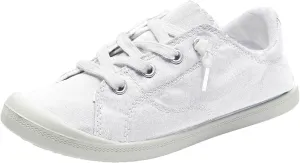 Hbeylia Canvas Shoes For Women Fashion Casual Plaid Lace Up Low Top Play Sneakers Lightweight Low Heels Slip On Flats Loafers Walking Shoes For Girls Running Outdoor Sports Driving