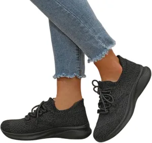 Hbeylia Women's Fashion Sneakers Orthopedic Athletic Road Running Mesh Breathable Casual Driving Play Sneakers Lace Up Comfort Sports Student Fashion Tennis Shoes