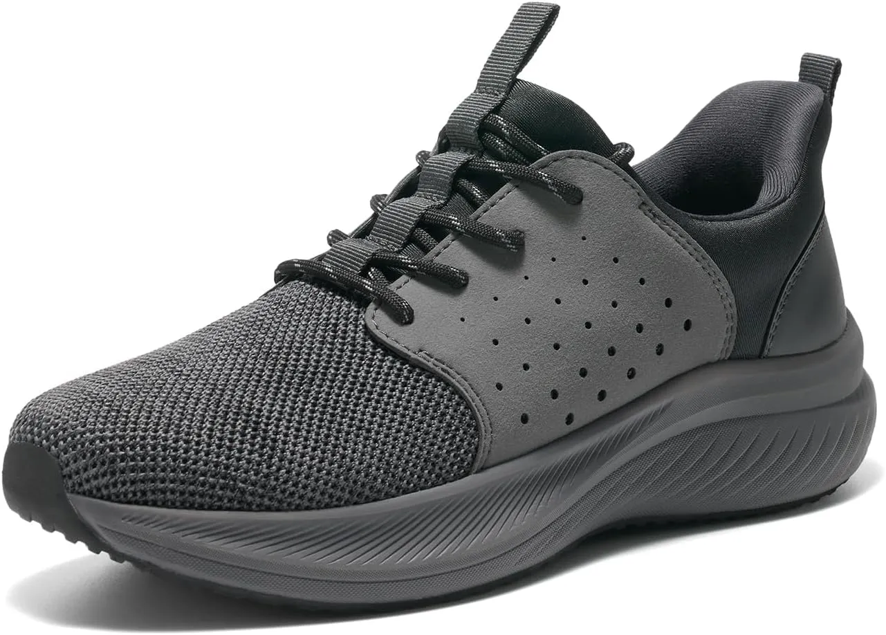 HEEZ Mens Slip On Fashion Sneakers Walking Shoes for Men Comfortable Breathable Casual Running Shoes
