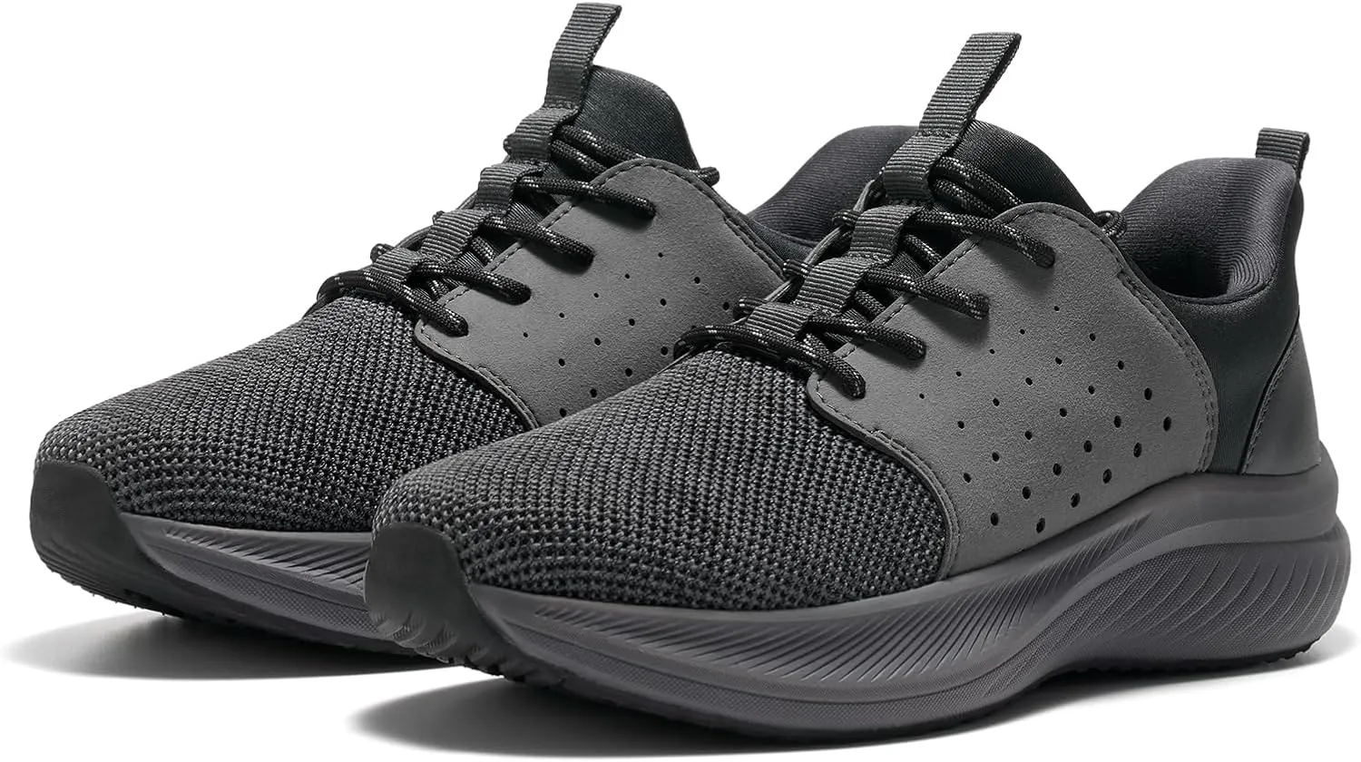 HEEZ Mens Slip On Fashion Sneakers Walking Shoes for Men Comfortable Breathable Casual Running Shoes