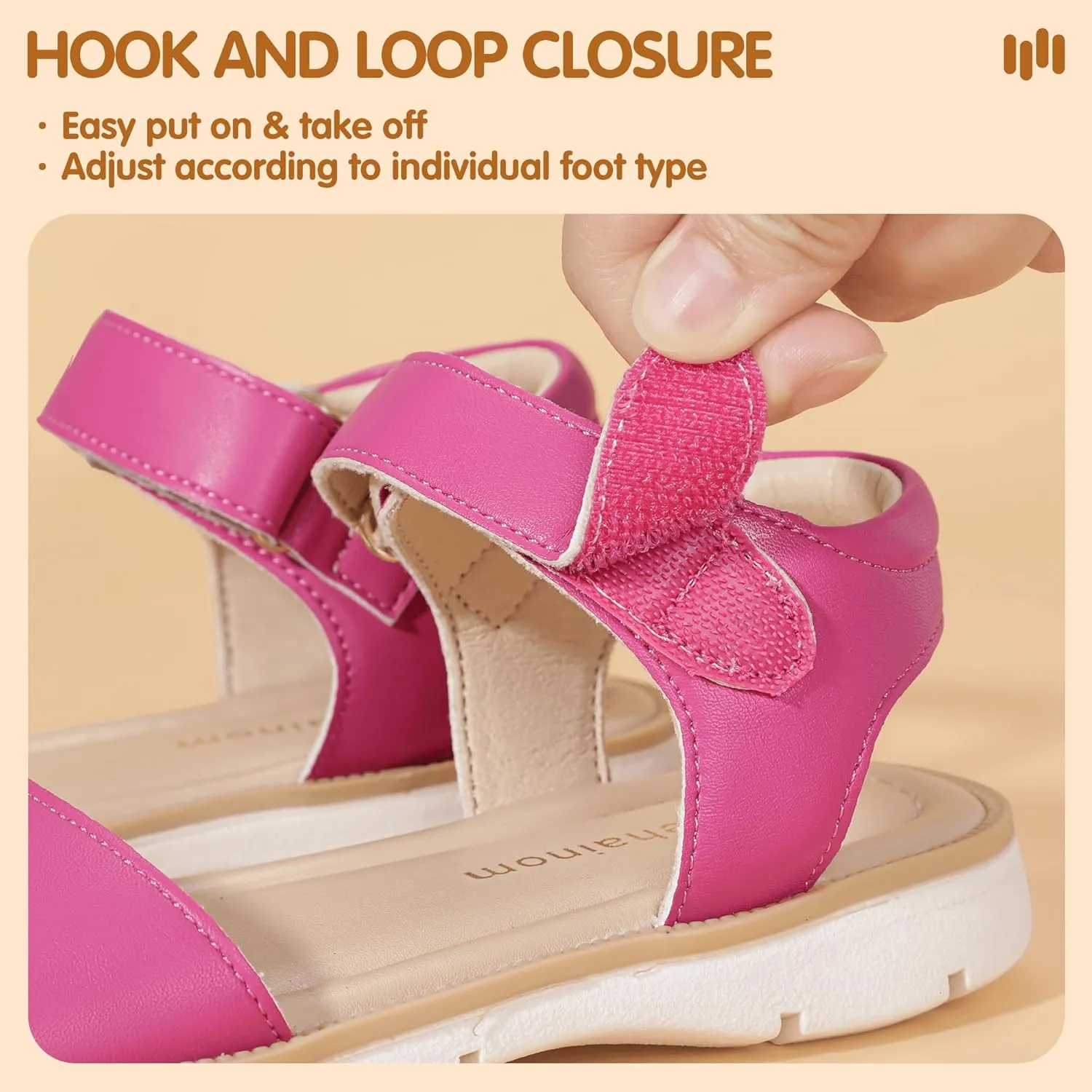 Hehainom Girls Sandals Comfortable Open Toe Flats Little Big Kids Summer Shoes