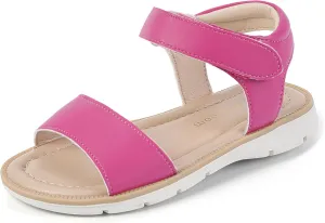Hehainom Girls Sandals Comfortable Open Toe Flats Little Big Kids Summer Shoes