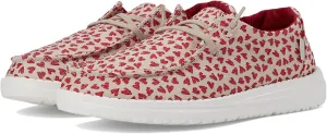 Hey Dude Girl's Wendy Youth Linen Grey Multiple | Girl’s Shoes | Girl’s Lace Up Loafers | Comfortable & Light-Weight