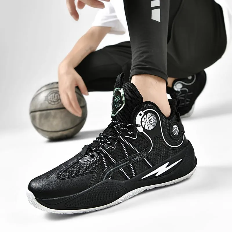 High Top Men Basketball Shoes Lightweight Breathable Outdoor Sports Shoes Fashion Non Slip Wear-Resistant Cushioning Training Sneakers