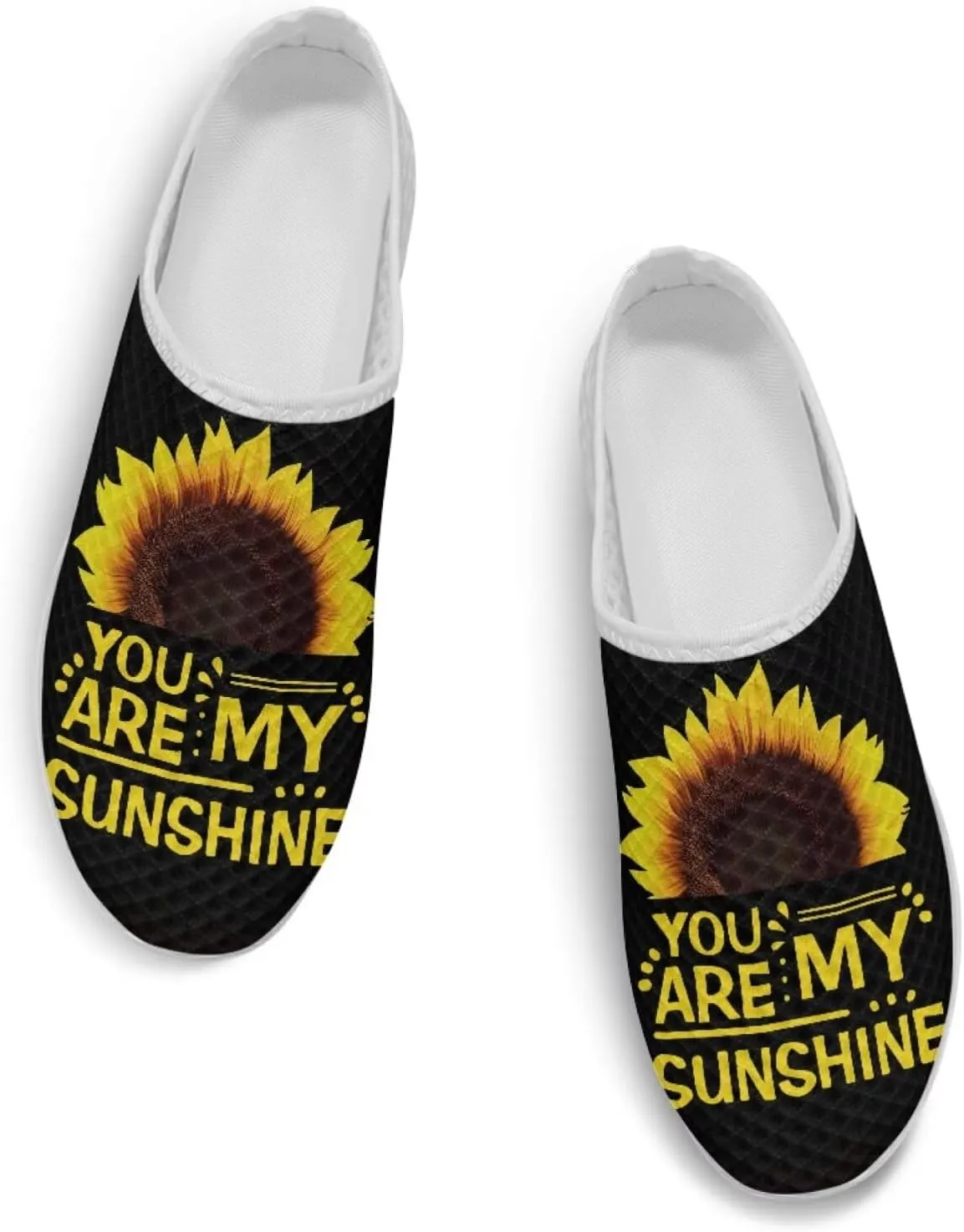 Howilath Flower Print Women's Mule Shoes Casual Garden Clogs Lightweight Slip on Sneakers Mules Sneakers with EVA Sole